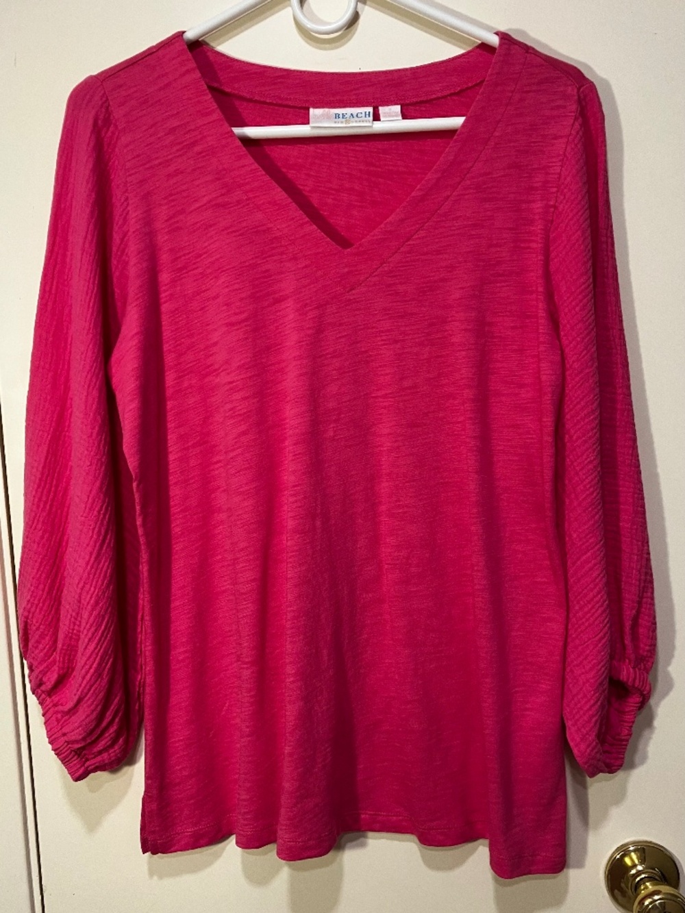 NEW BELLE BEACH KIM GRAVEL PULLOVER BLOUSE SMALL NEW WITHOUT TAGS